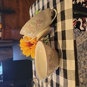 Franciscan China Cream soup bowls/set of 2 w/ handles,Pristine condition